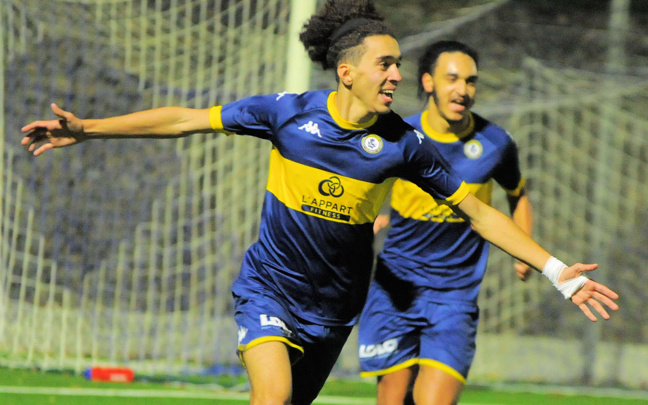 Droussi a inscrit son sixième but cette saison avec les U20 R1...