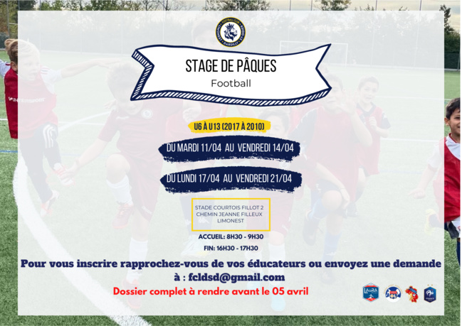 Stage Pâques - C’est parti pour les inscriptions…