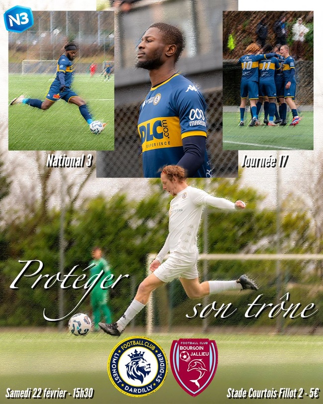 Protoger son trône - National 3 - Journée 17 - FCLDSD / FC Bourgoin-Jallieu
