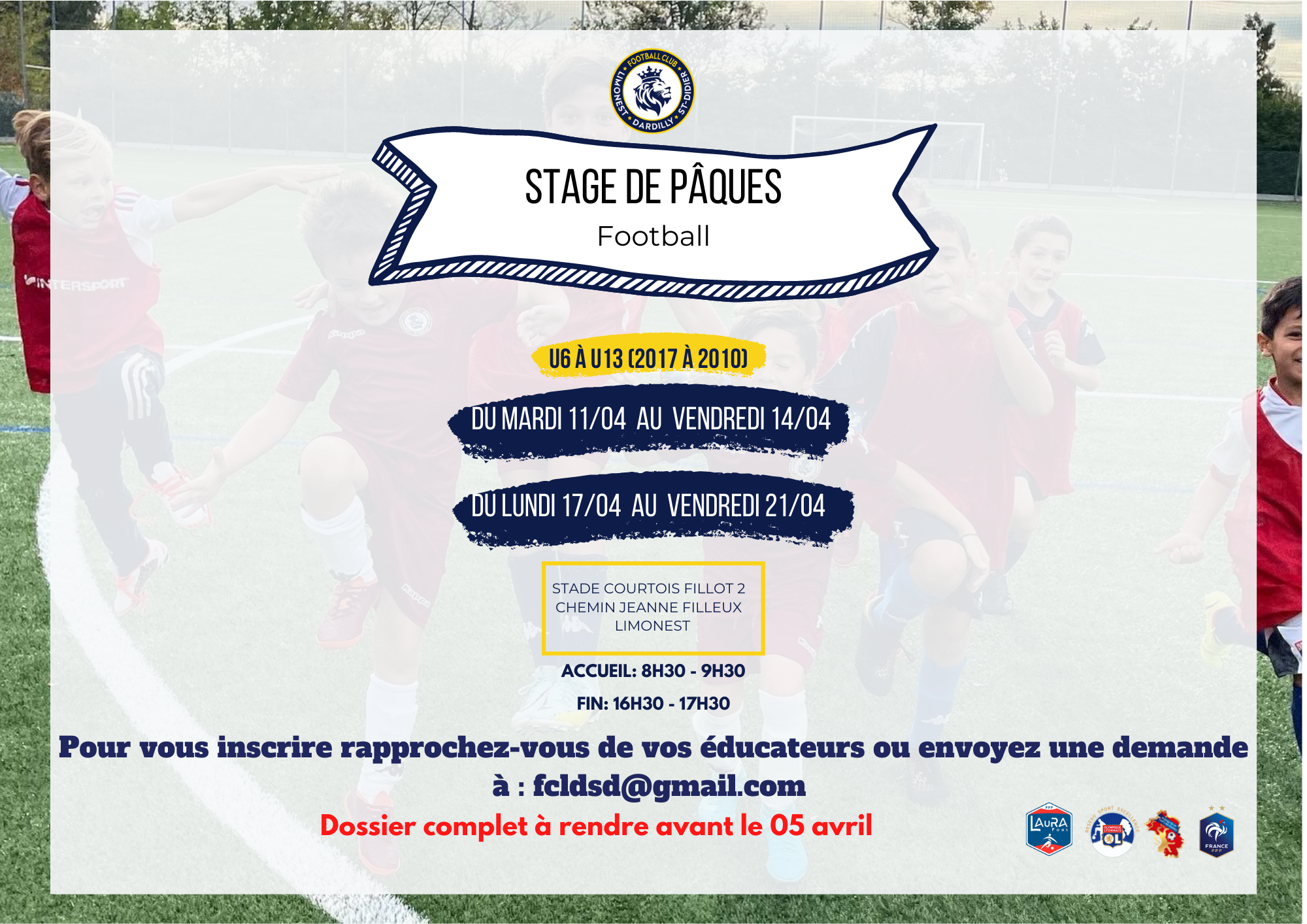 Stage Pâques - C’est parti pour les inscriptions…