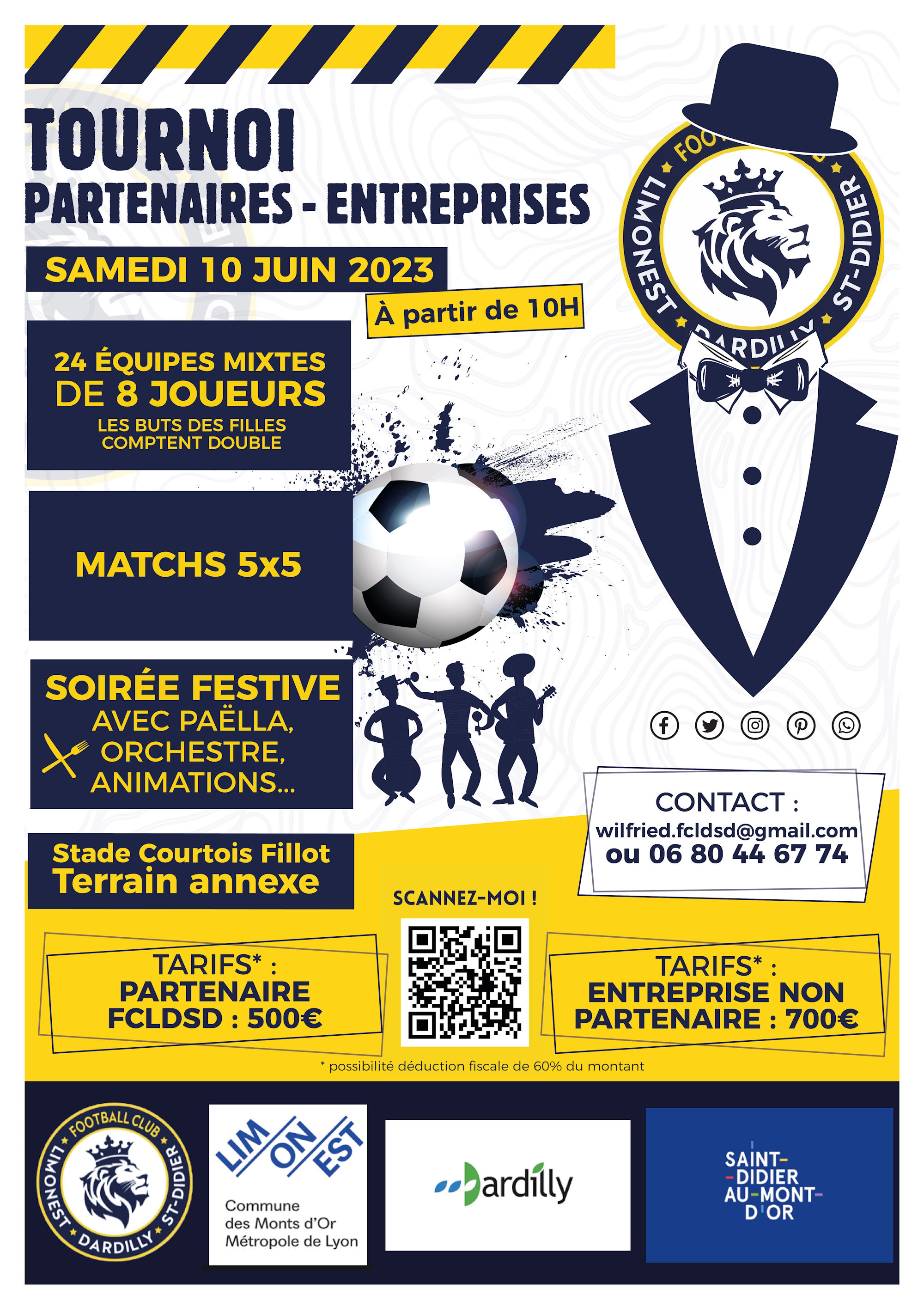 Tournoi Entreprises FCLDSD - C'est le moment de vous inscrire...