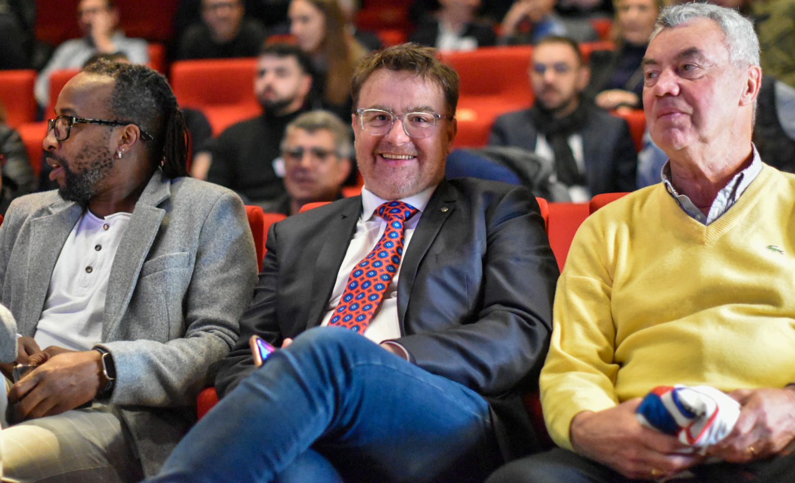 Sidney Govou, Edward Jay et Marino Faccioli...