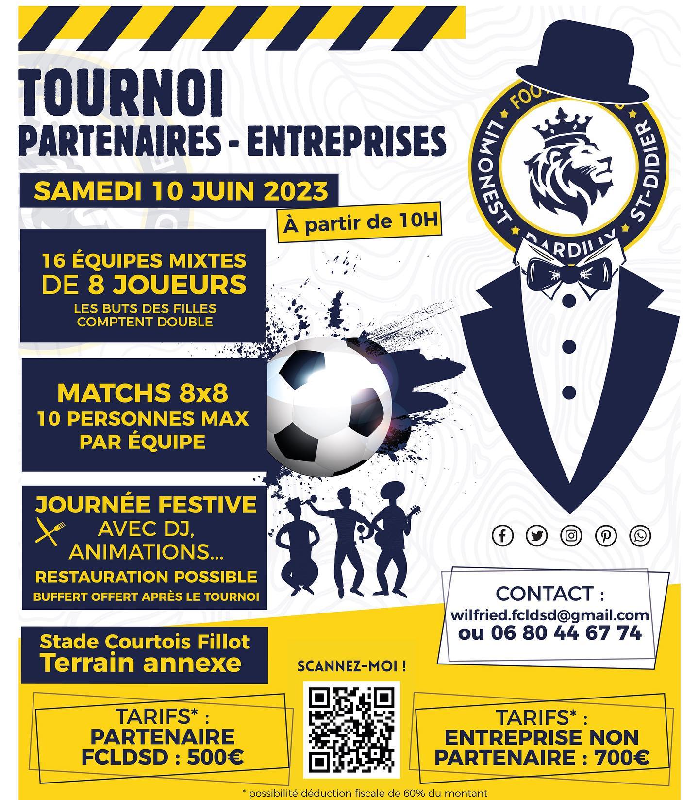 Tournoi Partenaires FCLDSD - Rendez-vous le 10 juin