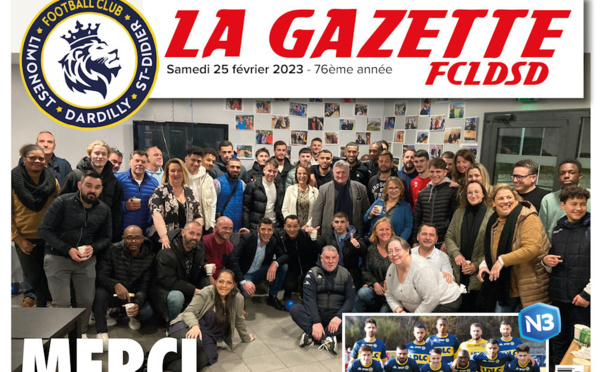 GAZETTE du FCLDSD - A la UNE samedi 25 janvier